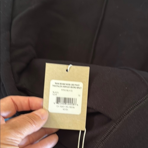 Tkees Raw Edge Wide Leg Pants in BLACK - Picture 6 of 8